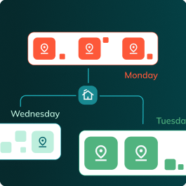 After GeoWise scheduling view