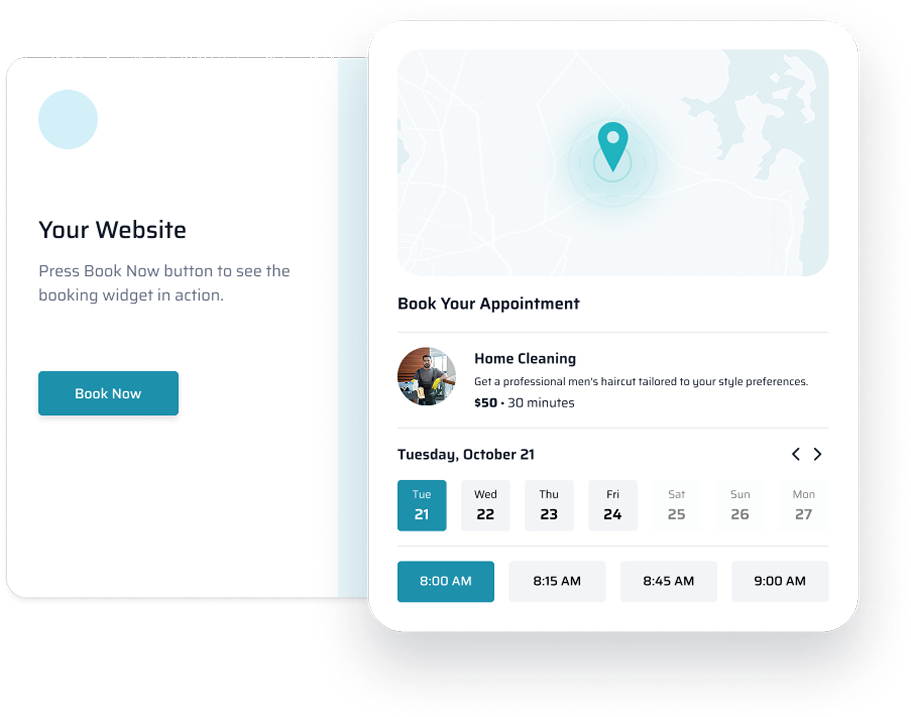 Website booking